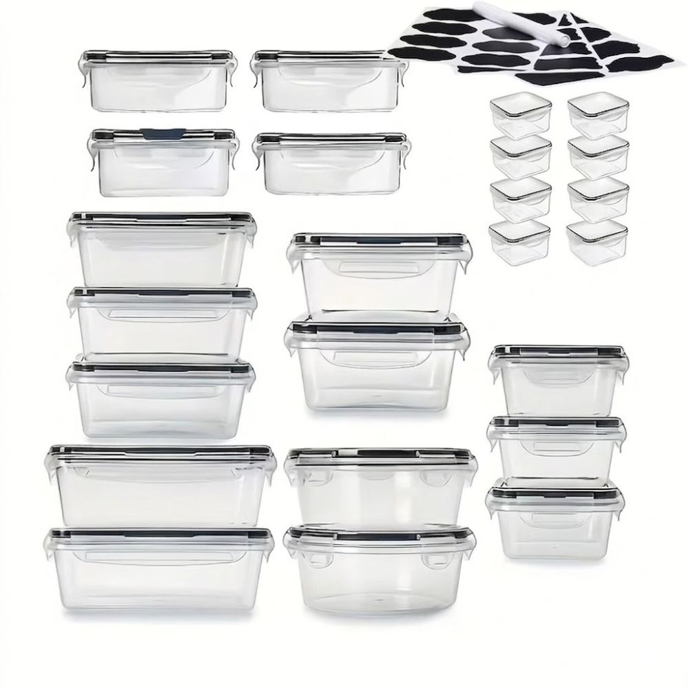 48 Piece Of Food Storage Containers Set