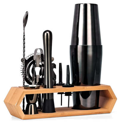 Boston Mixology Shaker-Wine and Whiskey Decanter