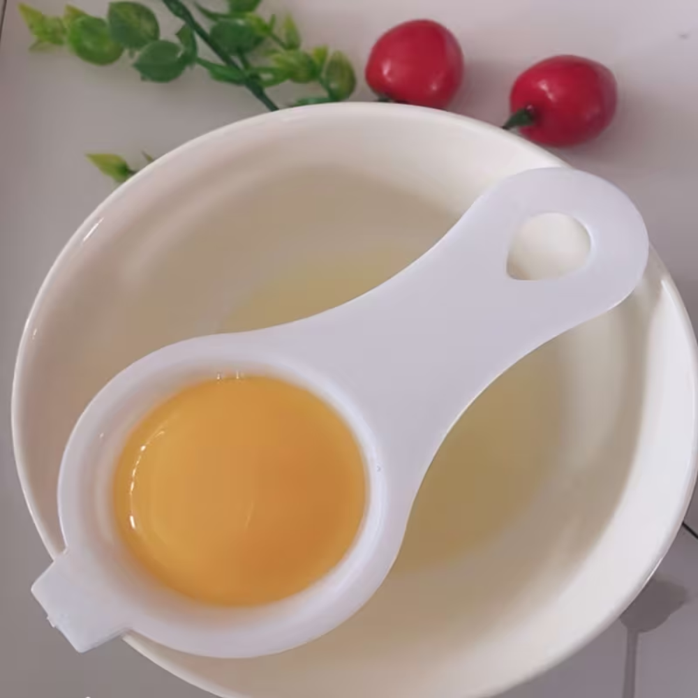 Egg Separator 3 Pack - Egg White Yolk Filter Tool, BPA Free Plastic Egg Strainer for Baking & Cooking