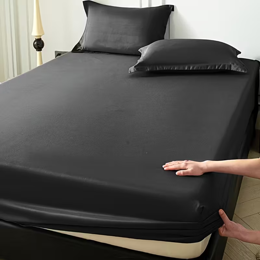 Microfiber Bed Sheet Set Deep Pocket - Fitted Sheet, Flat Sheet & Pillowcases, Soft Brushed Bedding Set