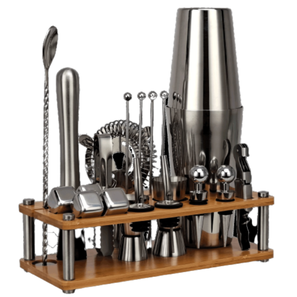 21-Piece Boston Mixology-Wine and Whiskey Decanter