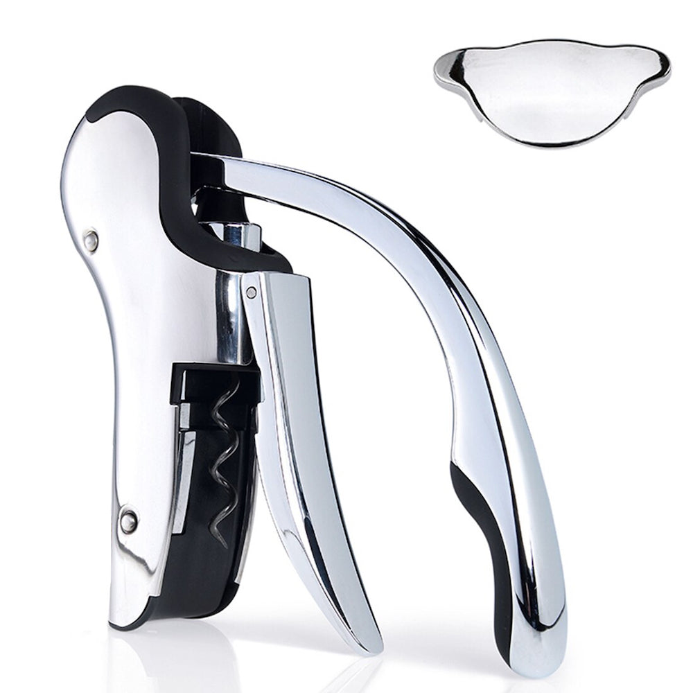 Compact Stainless Steel Wine Opener-Wine and Whiskey Decanter