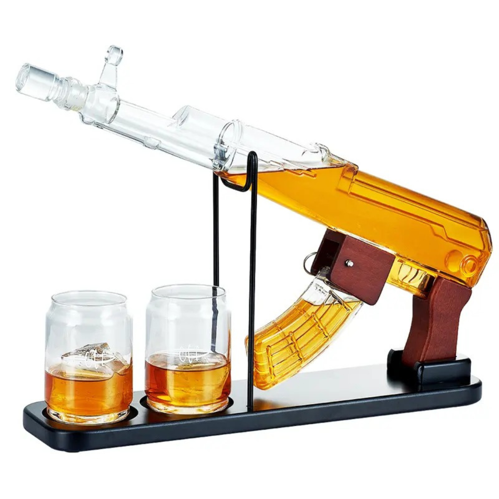 Display Decanter Kit With Two Glasses