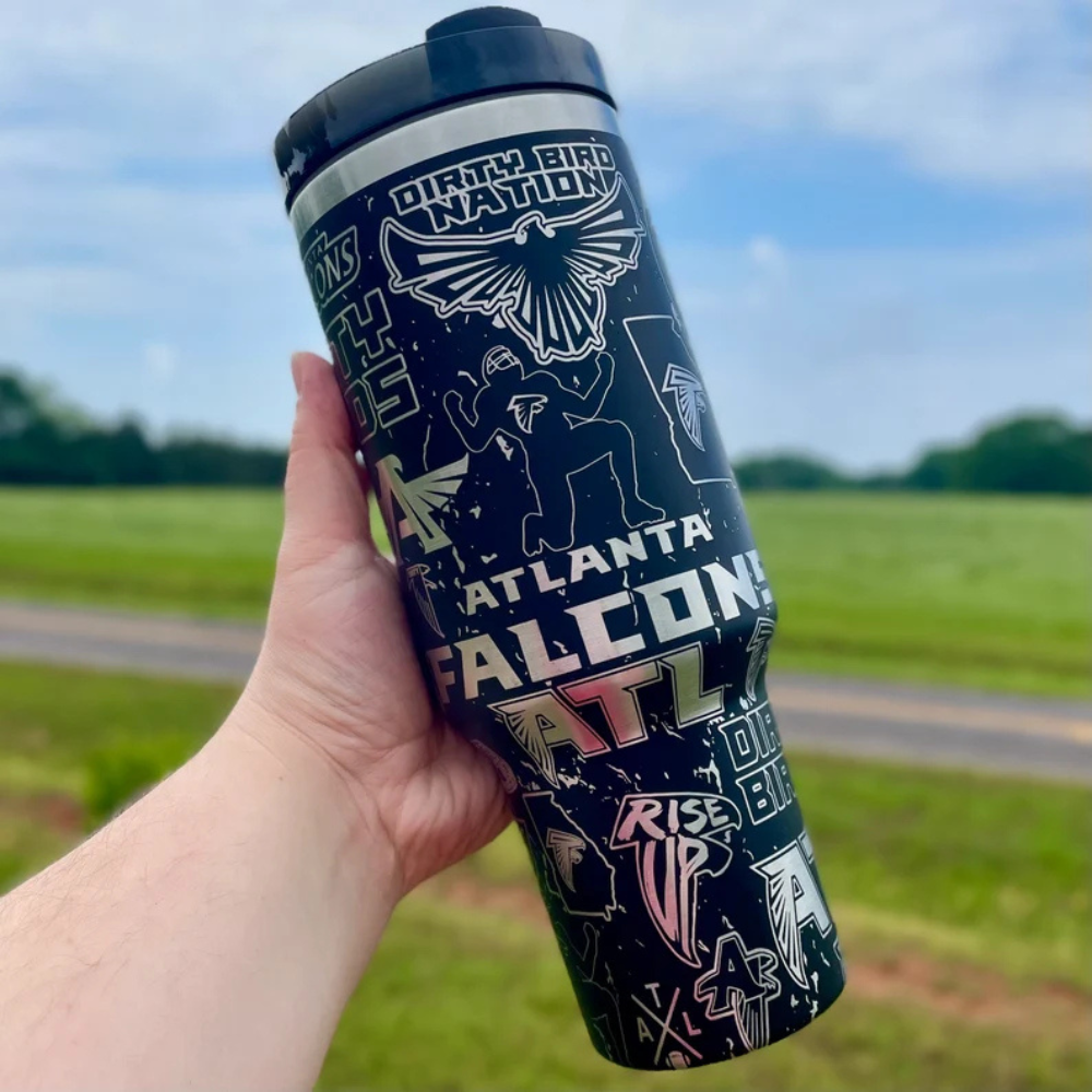 Atlanta Falcons Stainless Steel Vacuum Insulated Tumbler-Wine and Whiskey Decanter