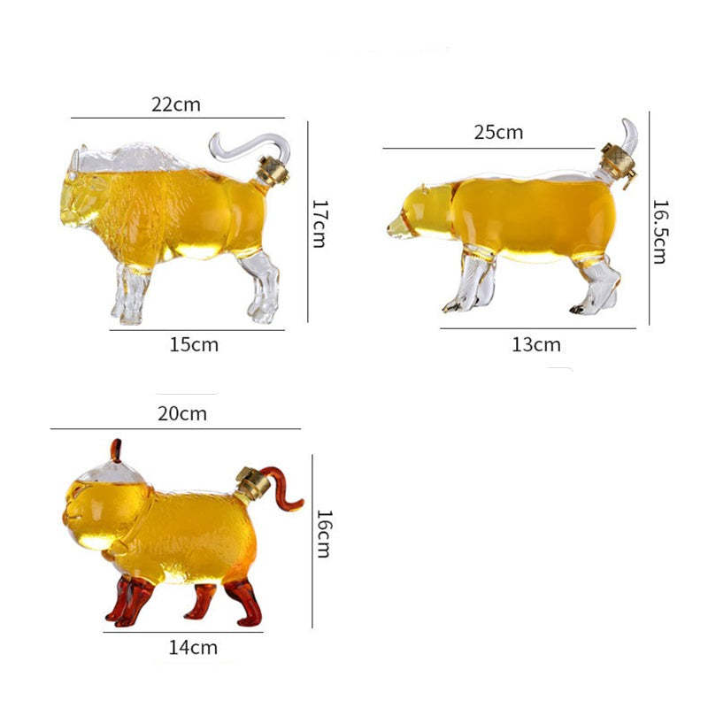 Animal Inspired Wine Decanter-Wine and Whiskey Decanter