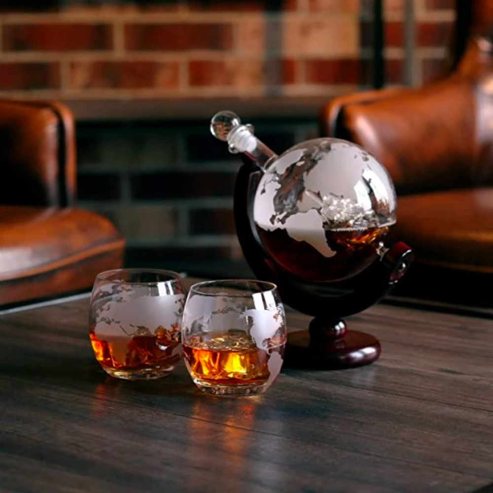 Whiskey Decanter Glass Set