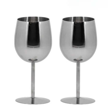 Stainless Steel Wine Glasses-Wine and Whiskey Decanter