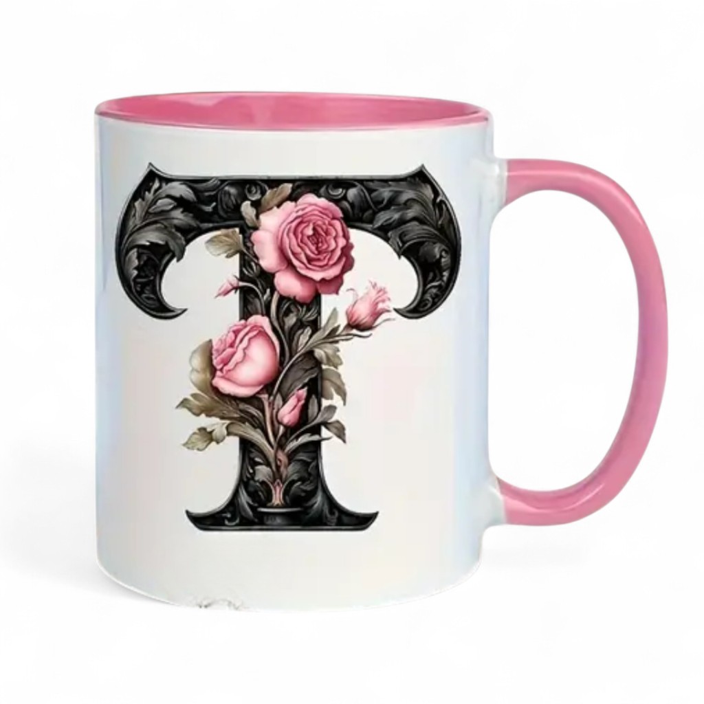 Alphabet Printed Ceramic Mug