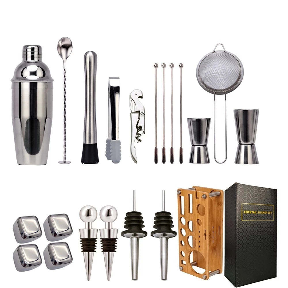 21-Piece Boston Mixology-Wine and Whiskey Decanter