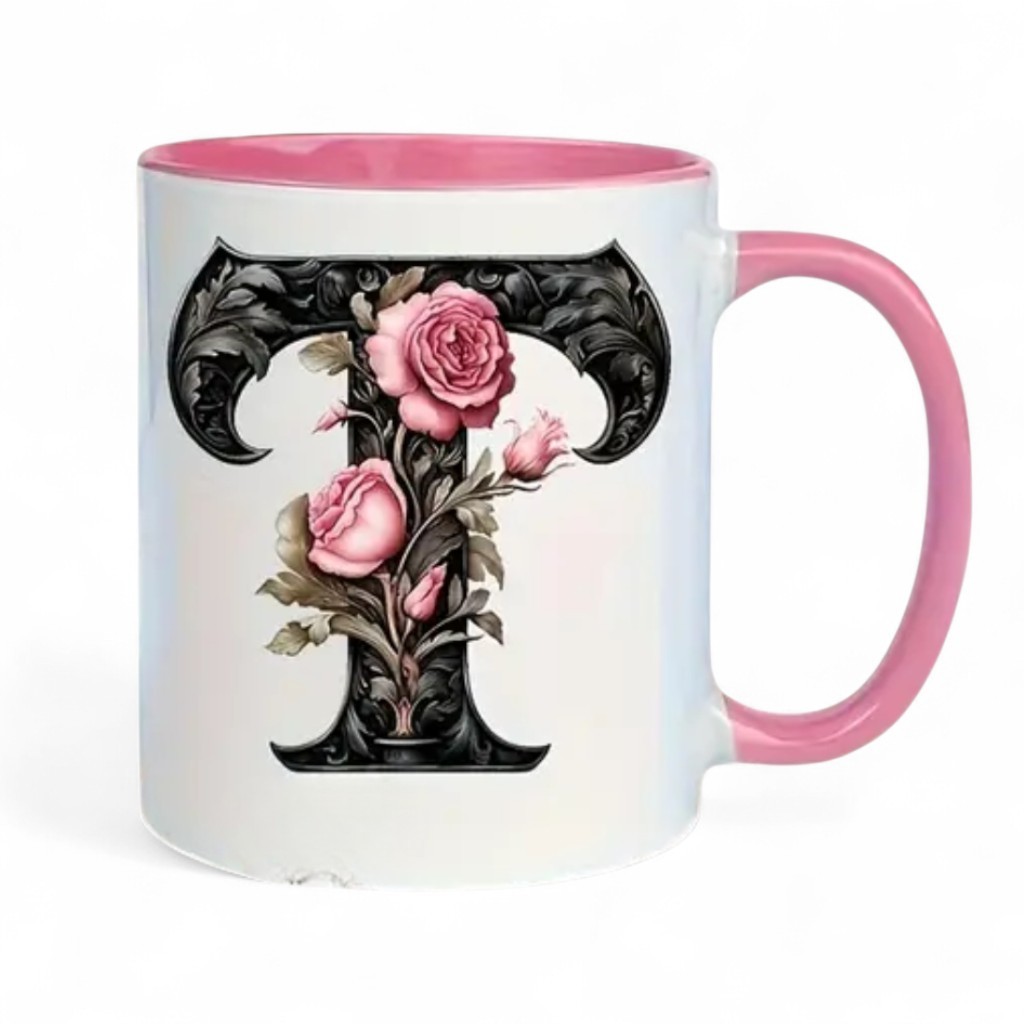 Alphabet Printed Ceramic Mug