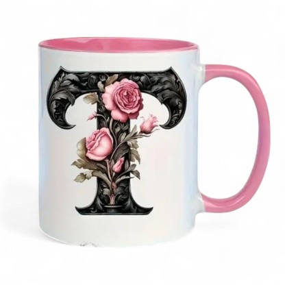 Alphabet Printed Ceramic Mug