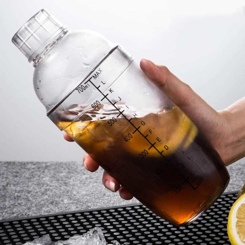 24 Oz Drink Mixer Hand Shaker Cup With Multipurpose Mixing Solution-Wine and Whiskey Decanter