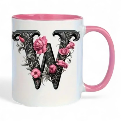 Alphabet Printed Ceramic Mug