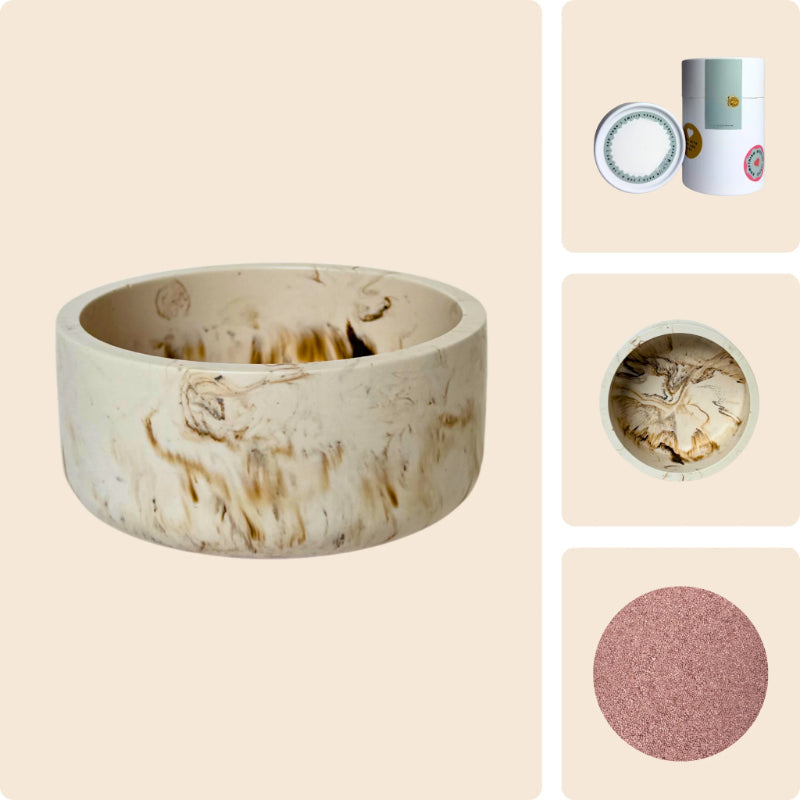 Pearled Wax Candle Gift Kit-Wine and Whiskey Decanter