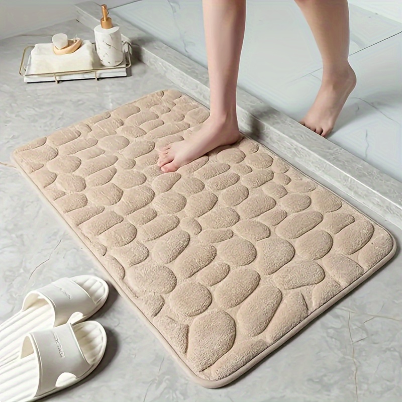 Non Slip Bath Mat With Water Absorption And PVC Backing