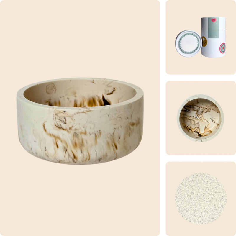 Pearled Wax Candle Gift Kit-Wine and Whiskey Decanter