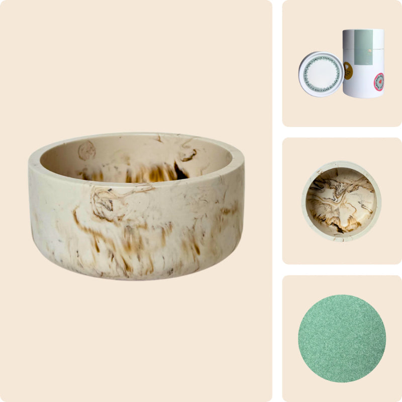 Pearled Wax Candle Gift Kit-Wine and Whiskey Decanter