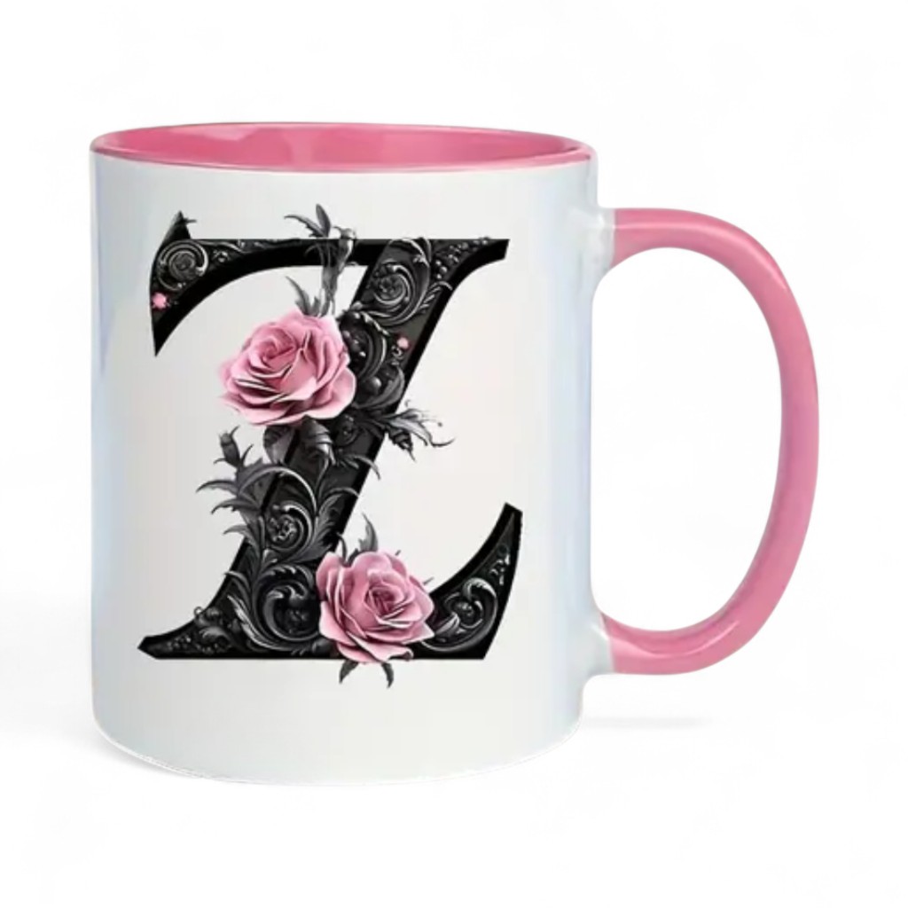 Alphabet Printed Ceramic Mug