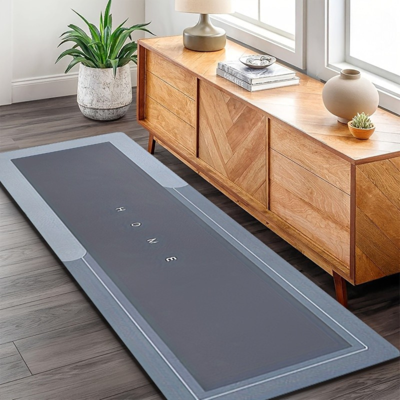 Non Slip Diatom Mud Kitchen Mat With Rubber Backing