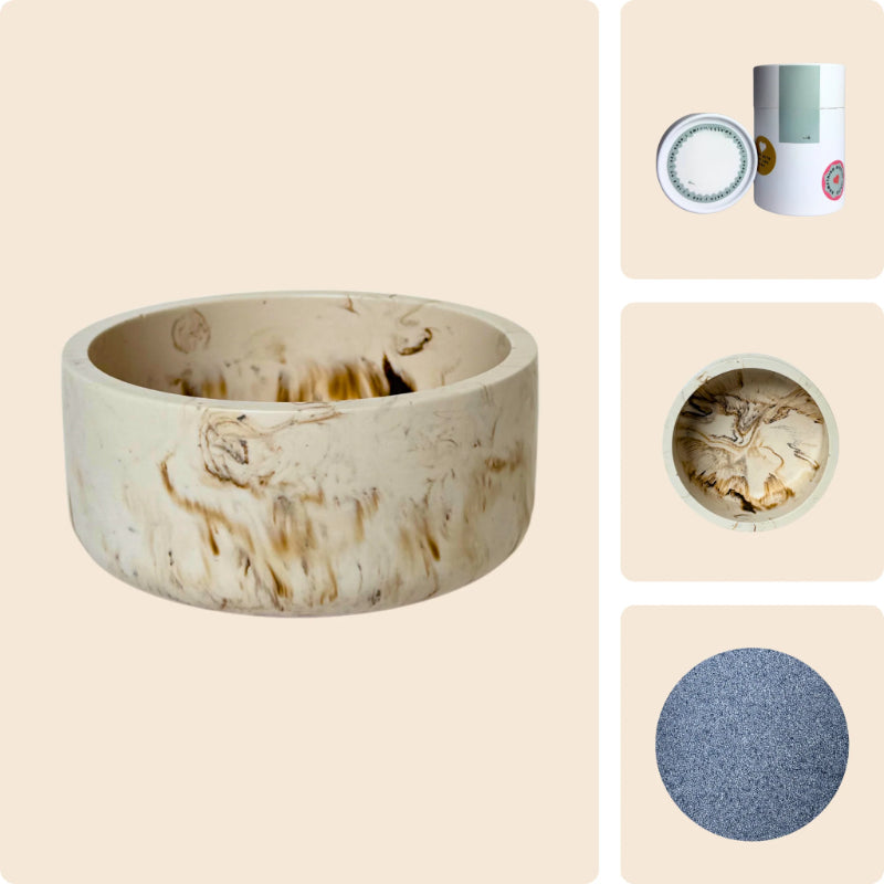 Pearled Wax Candle Gift Kit-Wine and Whiskey Decanter