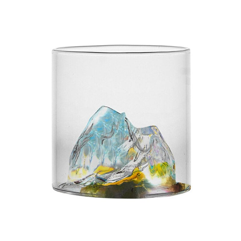 Mountain Shaped Glass Cup-Wine and Whiskey Decanter