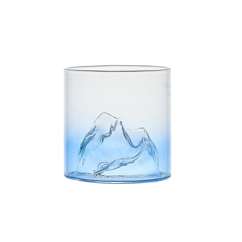 Mountain Shaped Glass Cup-Wine and Whiskey Decanter