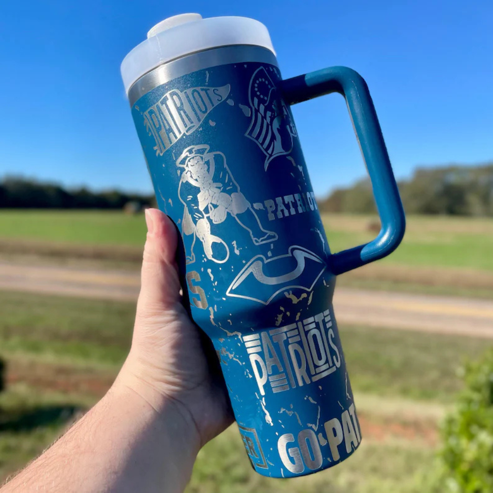 New England Patriots Tumbler-Wine and Whiskey Decanter