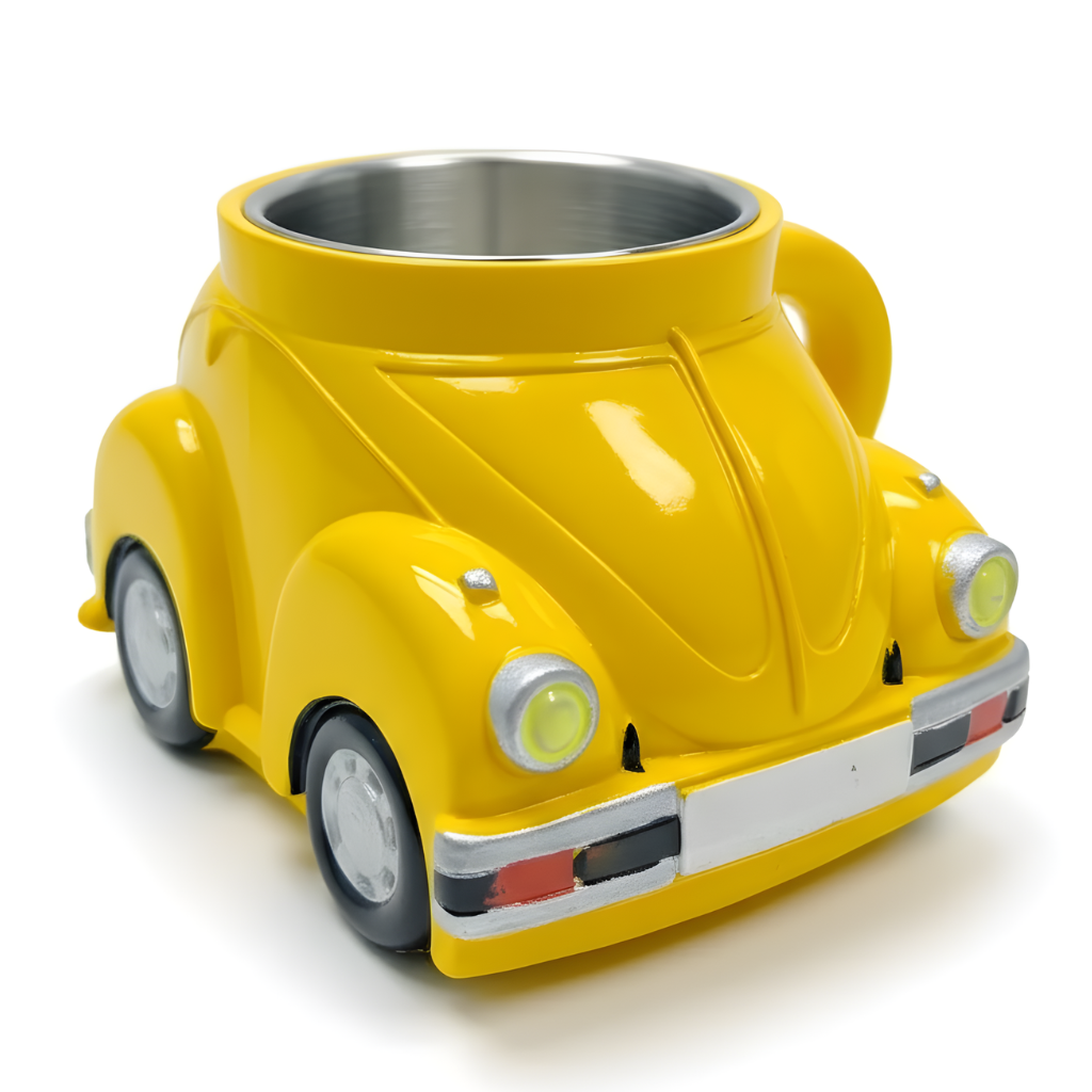 Fun Car Design Mug With Resin And Stainless Steel Build