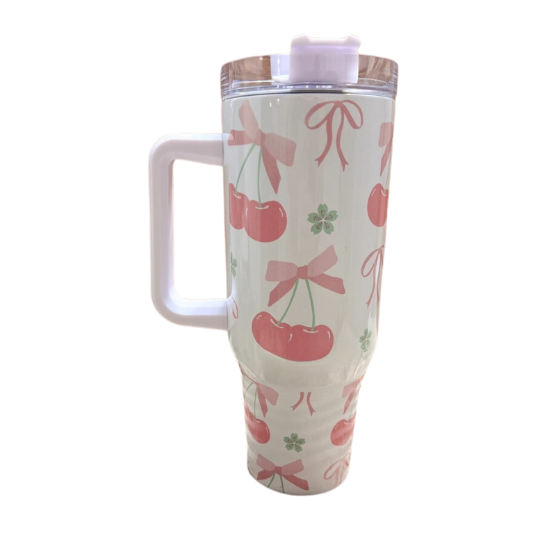 Cherry Coquette Travel Tumbler-Wine and Whiskey Decanter