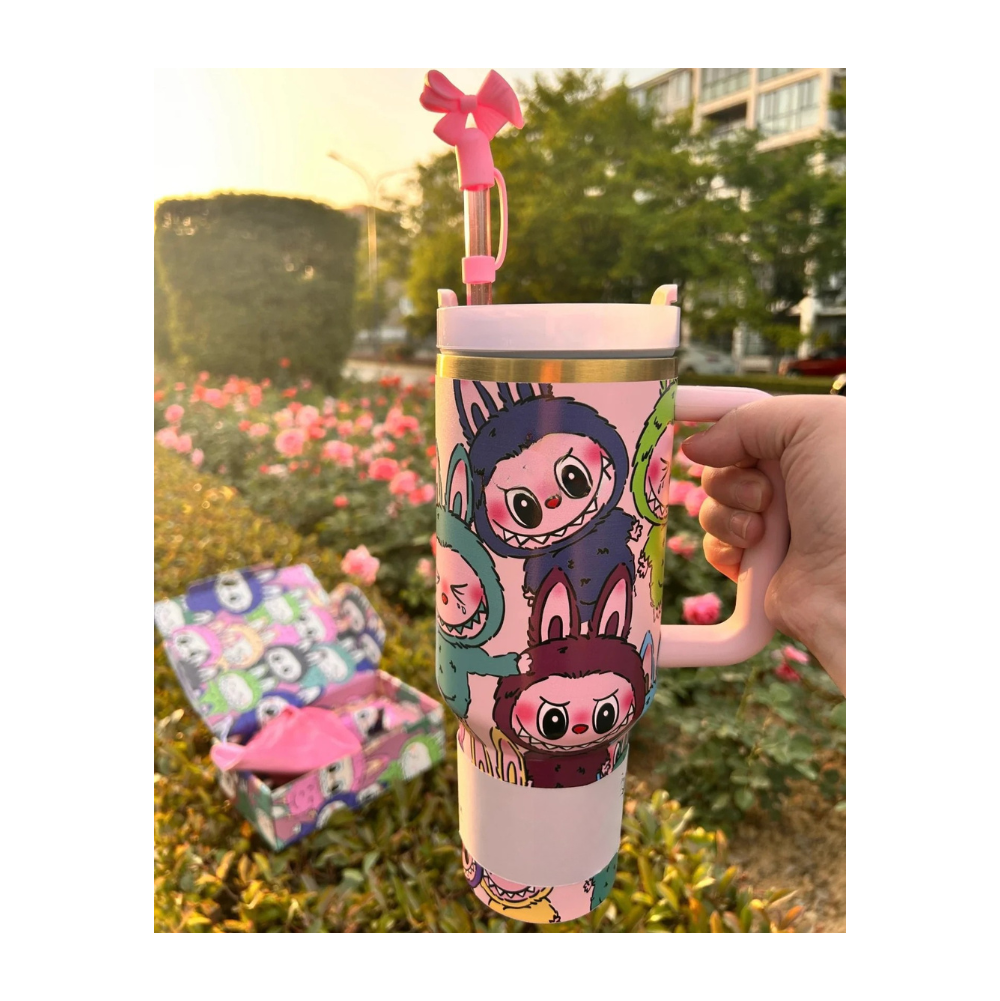 Labubu 40oz Cartoon Tumbler-Wine and Whiskey Decanter