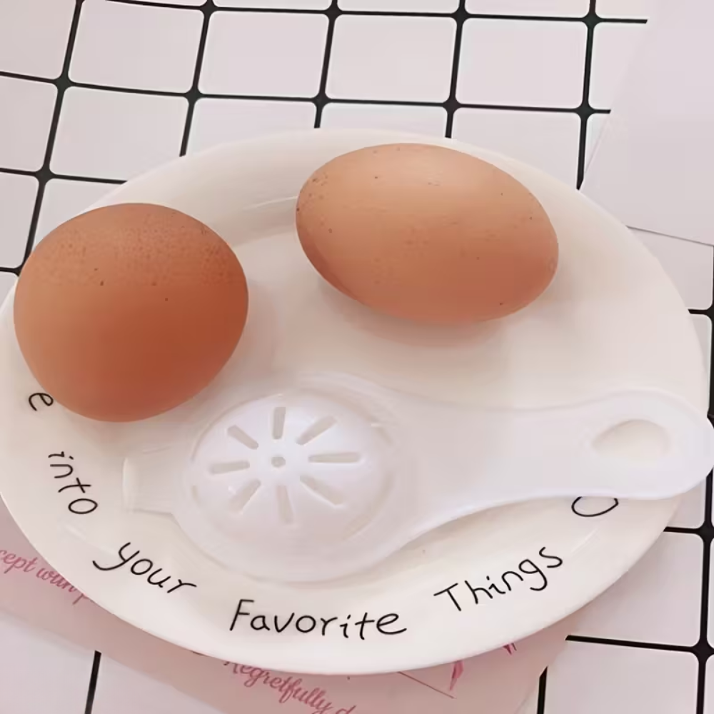 Egg Separator 3 Pack - Egg White Yolk Filter Tool, BPA Free Plastic Egg Strainer for Baking & Cooking