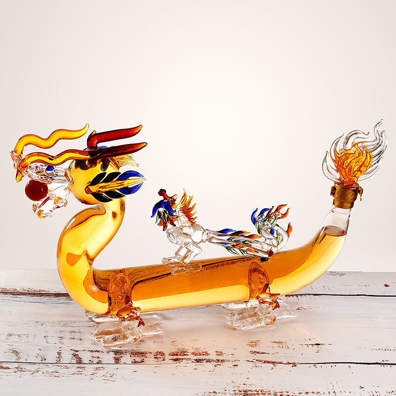 Dragon Shaped Glass Decanter