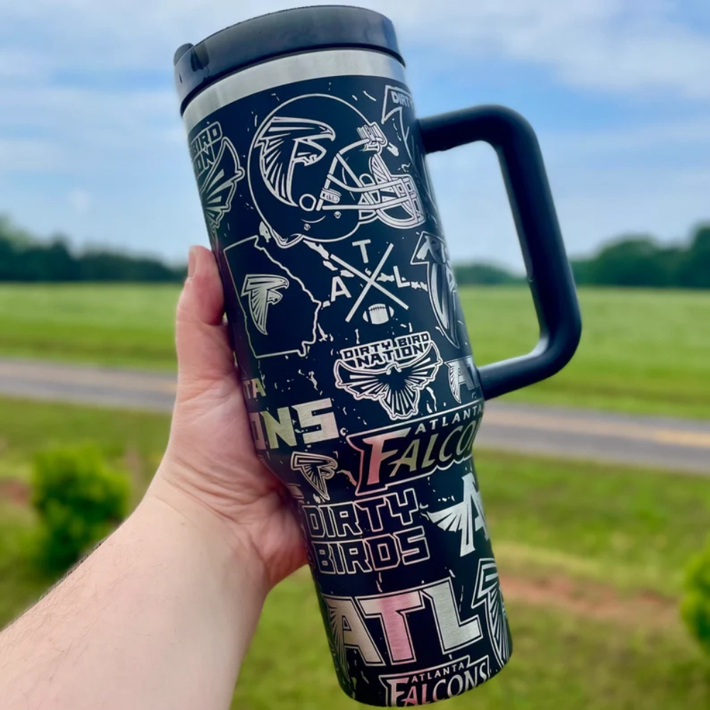 Atlanta Falcons Stainless Steel Vacuum Insulated Tumbler-Wine and Whiskey Decanter