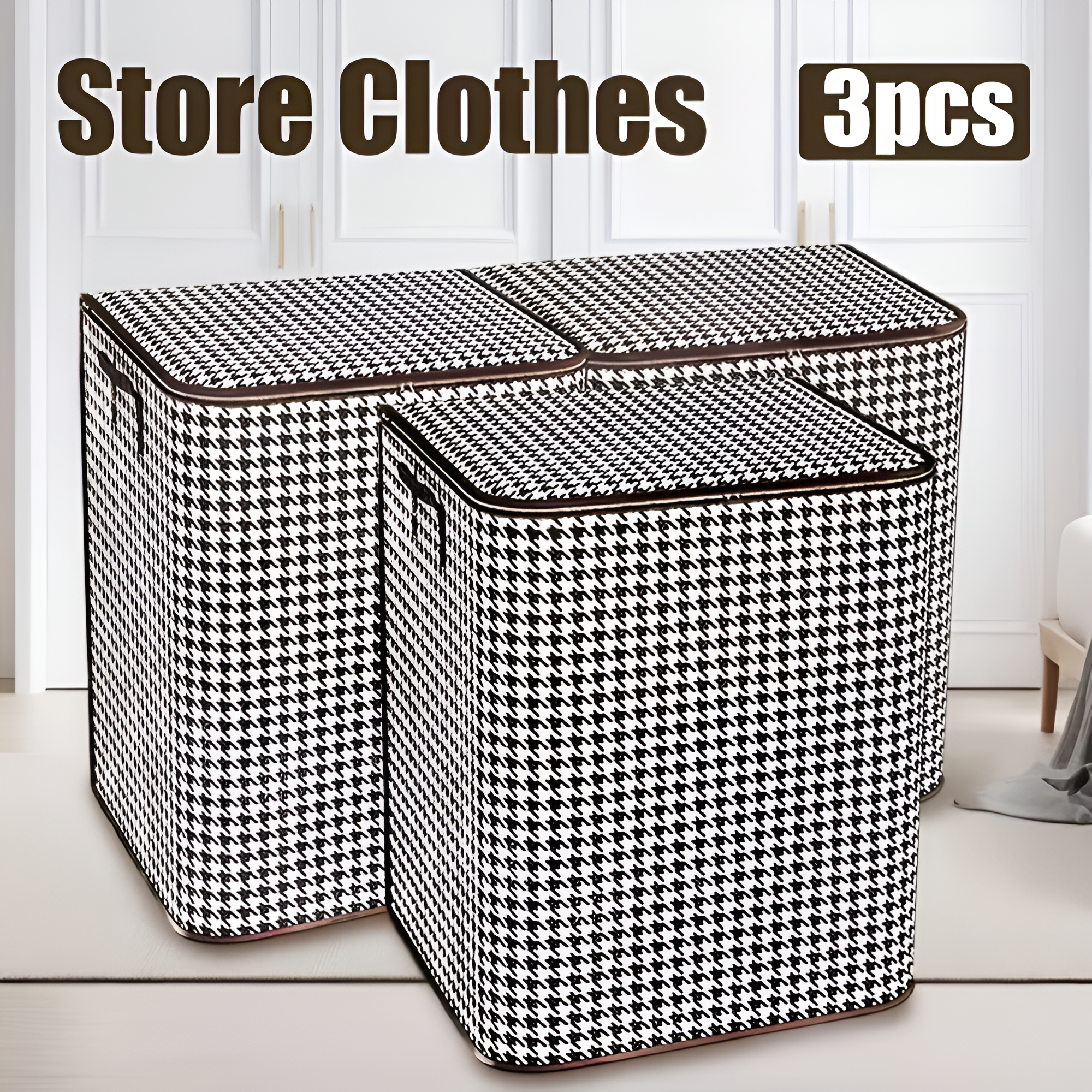 Pack Of 3 Extra Large High Capacity Storage Bin
