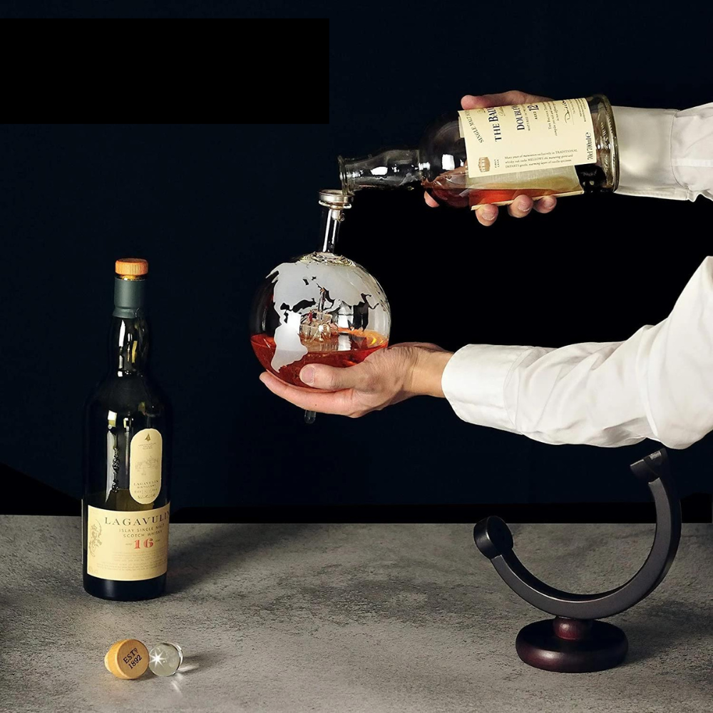 Globe Ship Whiskey Decanter-Wine and Whiskey Decanter