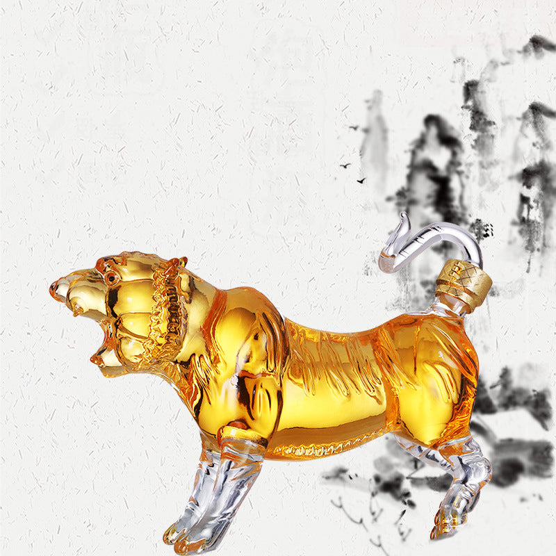Tiger Shaped Whiskey Decanter