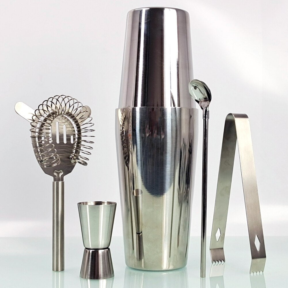 Mixology Cocktail Shaker Set-Wine and Whiskey Decanter