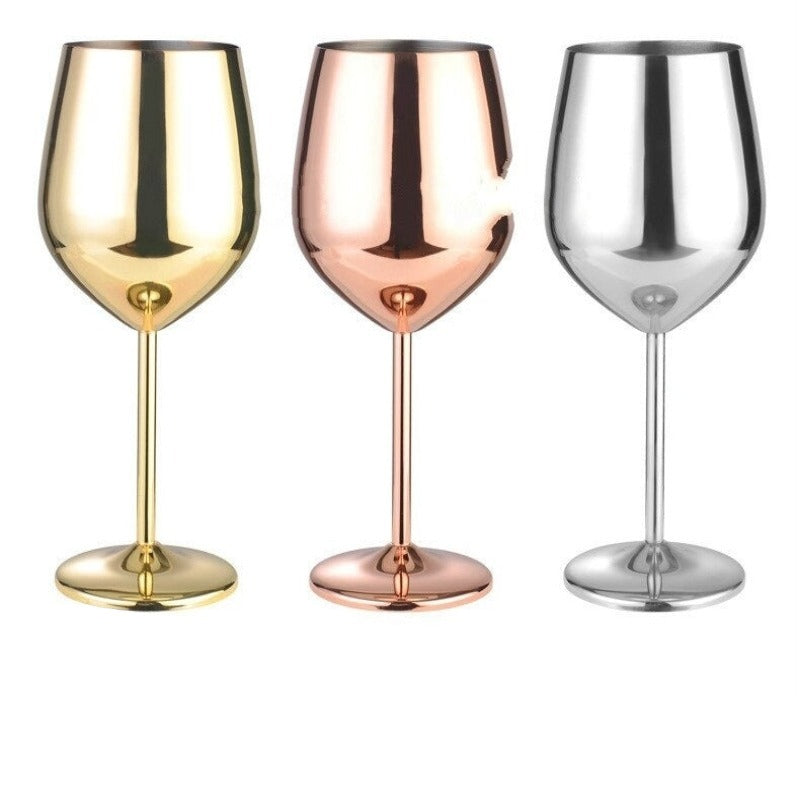 Stainless Steel Wine Glass-Wine and Whiskey Decanter