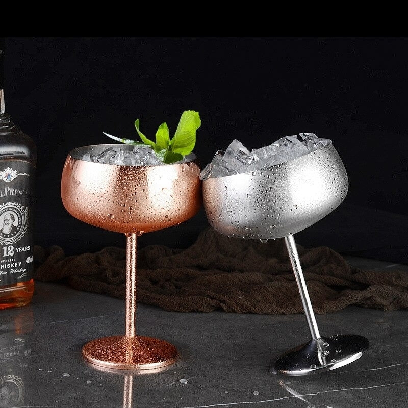 Wine Stainless Steel Glass-Wine and Whiskey Decanter