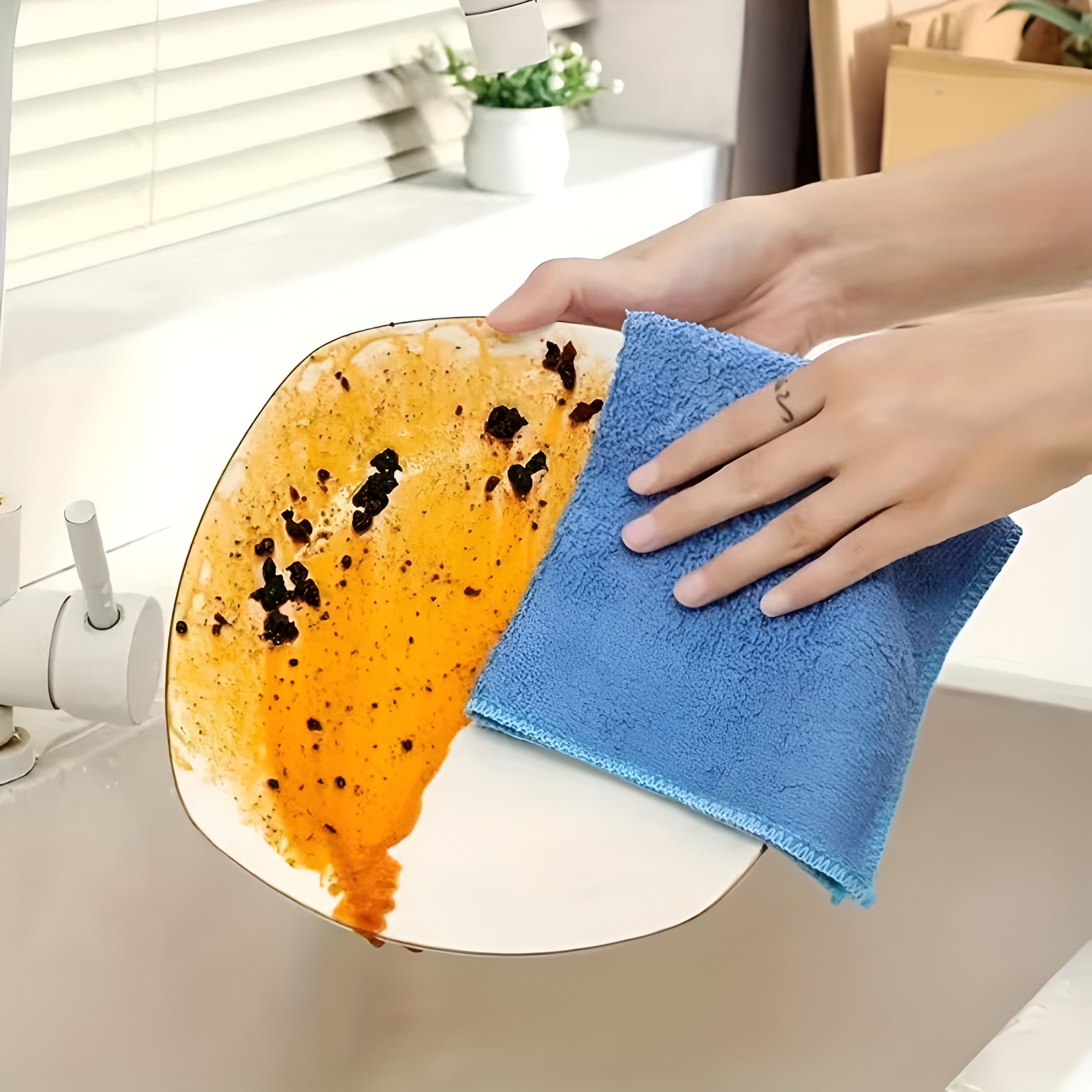 20 Piece Of Microfiber Cleaning Cloth Absorbent Kitchen Towels