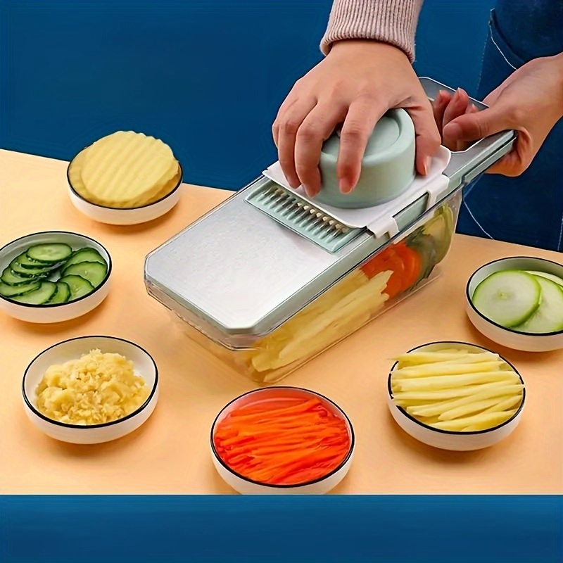 7pcs Stainless Steel Multifunctional Vegetable Slicer and Grater Set