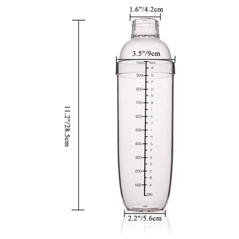 33 Oz Drink Mixer Hand Shaker Cup Versatile And Mixing Solution-Wine and Whiskey Decanter
