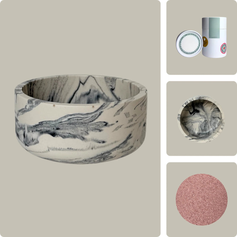 Pearled Wax Candle Gift Kit-Wine and Whiskey Decanter