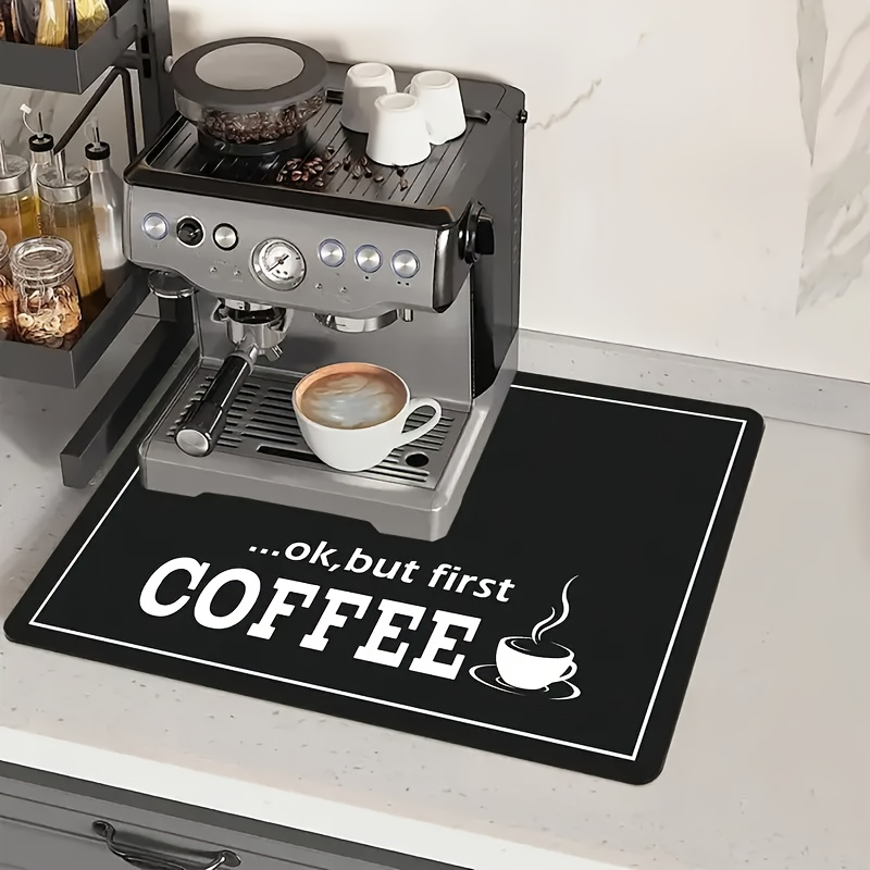 Coffee Machine Absorbent Mat For Kitchen Countertop Use