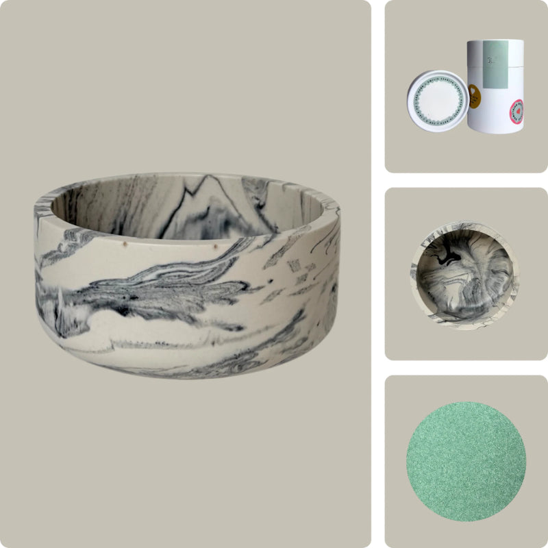 Pearled Wax Candle Gift Kit-Wine and Whiskey Decanter