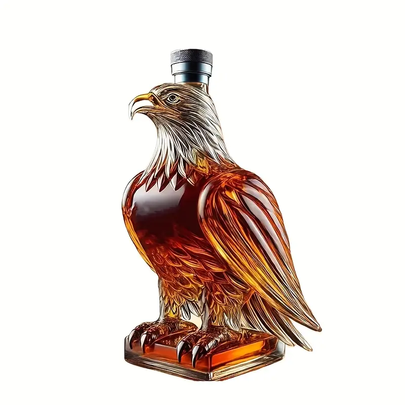 3D Eagle Shaped Glass Decanter