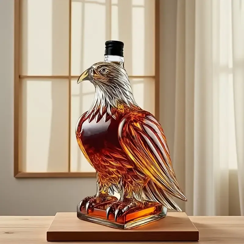 3D Eagle Shaped Glass Decanter