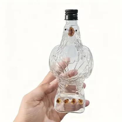 3D Eagle Shaped Glass Decanter