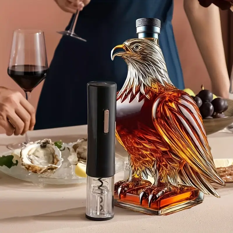 3D Eagle Shaped Glass Decanter