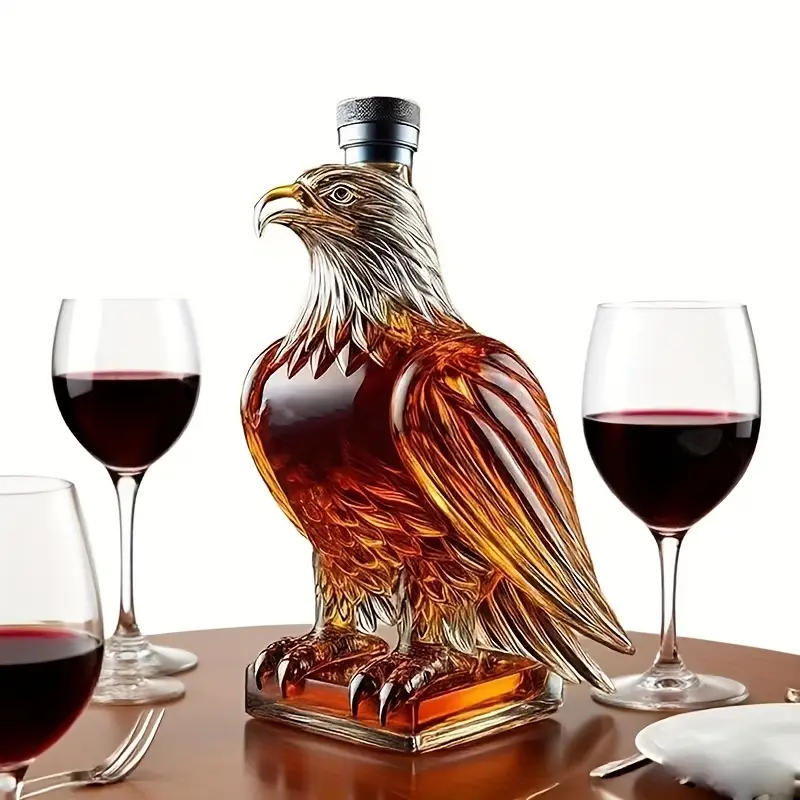 3D Eagle Shaped Glass Decanter